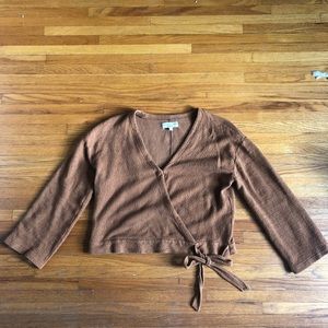 Madewell faux wrap top